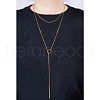 SHEGRACE 925 Sterling Silver Lariat Necklace JN645B-3