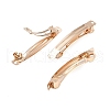 Stainless Steel Hair Barrette Findings X-OHAR-PW0001-198KCG-D-2