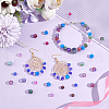 ARRICRAFT 240pcs 8 styles Baking Painted & Imitation Opalite Transparent Glass Beads Strands DGLA-AR0001-07-4