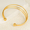 304 Stainless Steel Cuff Bangles ID4406-2-1