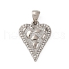 Brass Micro Pave Cubic Zirconia Pendants KK-P308-18P-1