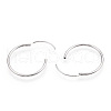 Anti-Tarnish Rhodium Plated 925 Sterling Silver Earring Hoop STER-T007-113P-2