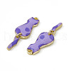 Painted Alloy Pendants PALLOY-P288-03G-04-2