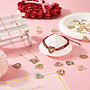 32Pcs 8 Colors Alloy Enamel Connector Charms FIND-TA0003-57-8