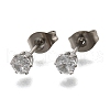 Cubic Zirconia Ear Studs STAS-E051-3B-2