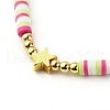 Handmade Polymer Clay Beads Stretch Bracelets Sets BJEW-JB06353-01-5