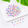 White Opaque Acrylic Beads SACR-YW0001-15-6