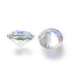 Cubic Zirconia Pointed Back Cabochons ZIRC-H108-11A-001AB-1