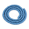 Opaque Spray Painted Glass Beads GLAA-ZX008-4mm-18V-2