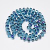 Electroplate Glass Beads Strands EGLA-Q083-10mm-A02-2