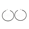 Baking Paint 201 Stainless Steel Half Hoop Earrings EJEW-P185-A01-03-1