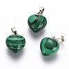 Natural & Synthetic Mixed Stone Pendants G-J386-H-2
