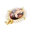 Rack Plating Brass Enamel Pendants X-KK-C056-07G-09-2