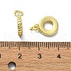 Rack Plating Brass Micro Pave Clear Cubic Zirconia Pendants KK-R157-06G-3