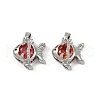Brass Micro Pave Cubic Zirconia Pendants KK-C093-15P-1