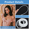 Plastic Boning for Bridal Dress Bustle KY-WH0051-12-4