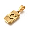 304 Stainless Steel Pendants STAS-S161-01C-G-2
