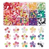 2400Pcs 15 Colors Handmade Polymer Clay Beads CLAY-YW0001-27B-1