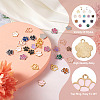 Biyun 60Pcs 15 Style Zinc Alloy Enamel and Tibetan Style Zinc Alloy Pendants FIND-BY0001-15-15