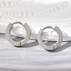 Tarnish Resistant 202 Stainless Steel Huggie Hoop Earrings X-EJEW-O087-09A-P-1