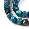 Natural Chrysocolla and Lapis Lazuli Beads Strands G-T141-65-3