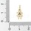 Brass Micro Pave Cubic Zirconia Pendants ZIRC-I356-17G-B13-3