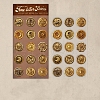 15Pcs PU Imitation Leather Stickers STIC-P018-A05-1