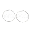 Non-Tarnish Ring 304 Stainless Steel Hoop Earrings for Women Men EJEW-B049-02G-P-1
