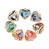 Rack Plating Alloy Enamel Pendants FIND-I038-10-1