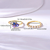 Fashionable S925 Sterling Silver Cubic Zirconia Stacking Rings Women's Jewelry CU3205-2-4