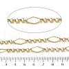 304 Stainless Steel Textured Rhombus with Rolo Chains CHS-R020-07G-03-2