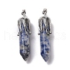 Natural & Synthetic Gemstone Big Pointed Pendants G-E059-03AS-3
