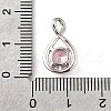 925 Sterling Silver Pave Cubic Zirconia Pendants STER-V001-03P-10-3