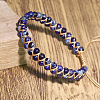 Dyed Natural Imperial Jasper Round Beaded Braided Bead Bracelets WGA4FF5-17-1