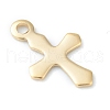 304 Stainless Steel Tiny Cross Charms STAS-H149-01G-1
