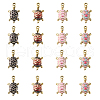 20Pcs 4 Colors Alloy Enamel Pendants ENAM-CJ0002-44-1