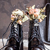 16Pcs 8 Style Gothic Style Alloy Shoe Charms HJEW-AB00630-5