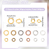 360Pcs 12 Styles Open Jump Rings KK-LP0001-34-2