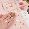 Beebeecraft Brass Ear Stud Findings KK-BBC0015-27-3