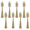 SUPERFINDINGS 8Pcs Nylon Knot Tassel Pendant Decoration AJEW-FH0005-38-1