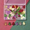 60Pcs 6 Colors Transparent Glass Bead Strands EGLA-FS0001-44-7