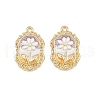 Alloy Enamel Pendants PALLOY-P311-01B-G-1
