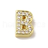 Brass Micro Pave Cubic Zirconia Beads KK-H487-25G-02-1