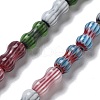 Handmade Millefiori Lampwork Beads Strands LAMP-F035-04-1