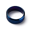 Stainless Steel Wide Band Finger Rings for Women Men RJEW-WH0009-13D-BU-2