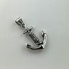Retro Rock Punk Men's Anchor Stainless Steel Pendant Necklaces DV9777-5