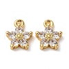 Brass Micro Pave Cubic Zirconia Pendants KK-I276-05G-03B-1