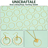 Unicraftale 200Pcs Brass Linking Rings UNKW-UN0002-99A-5