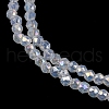 Electroplate Glass Beads Strands EGLA-H107-01A-A03-3