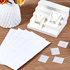 10 Pockets Frosted PVC Necklace Chain Adhesive Pouches CON-WH0088-89-5